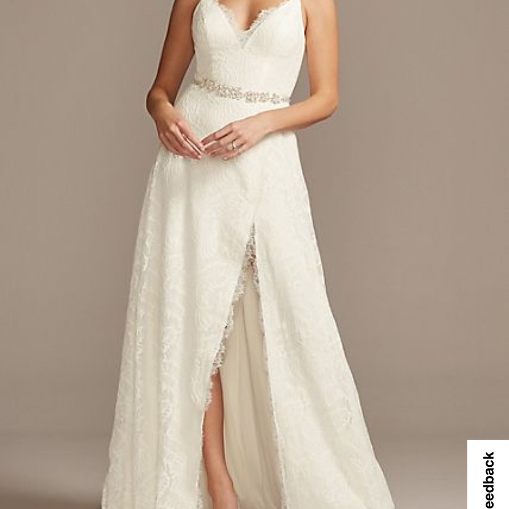 Melissa sweet leaf wedding dress sz 6
